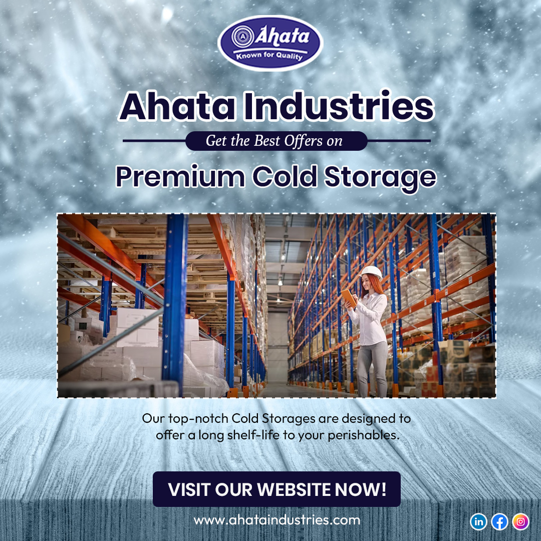 Keep your perishables fresh for longer with Ahata Industries' top-notch cold storage solutions!  Visit our website to learn more and get a quote today! #coldstorage #perishables #freshfood #foodsafety #reducewaste #ahataindia #india #supportsmallbusiness