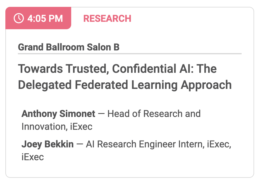 'Imagine a vast ocean of information. That's the amount of data we're generating today.' Join us at Confidential Computing Summit on June 6th and hear Anthony and Joey talk about Trusted and Confidential AI. #DataPrivacy #GenAi #TrustworthyAI