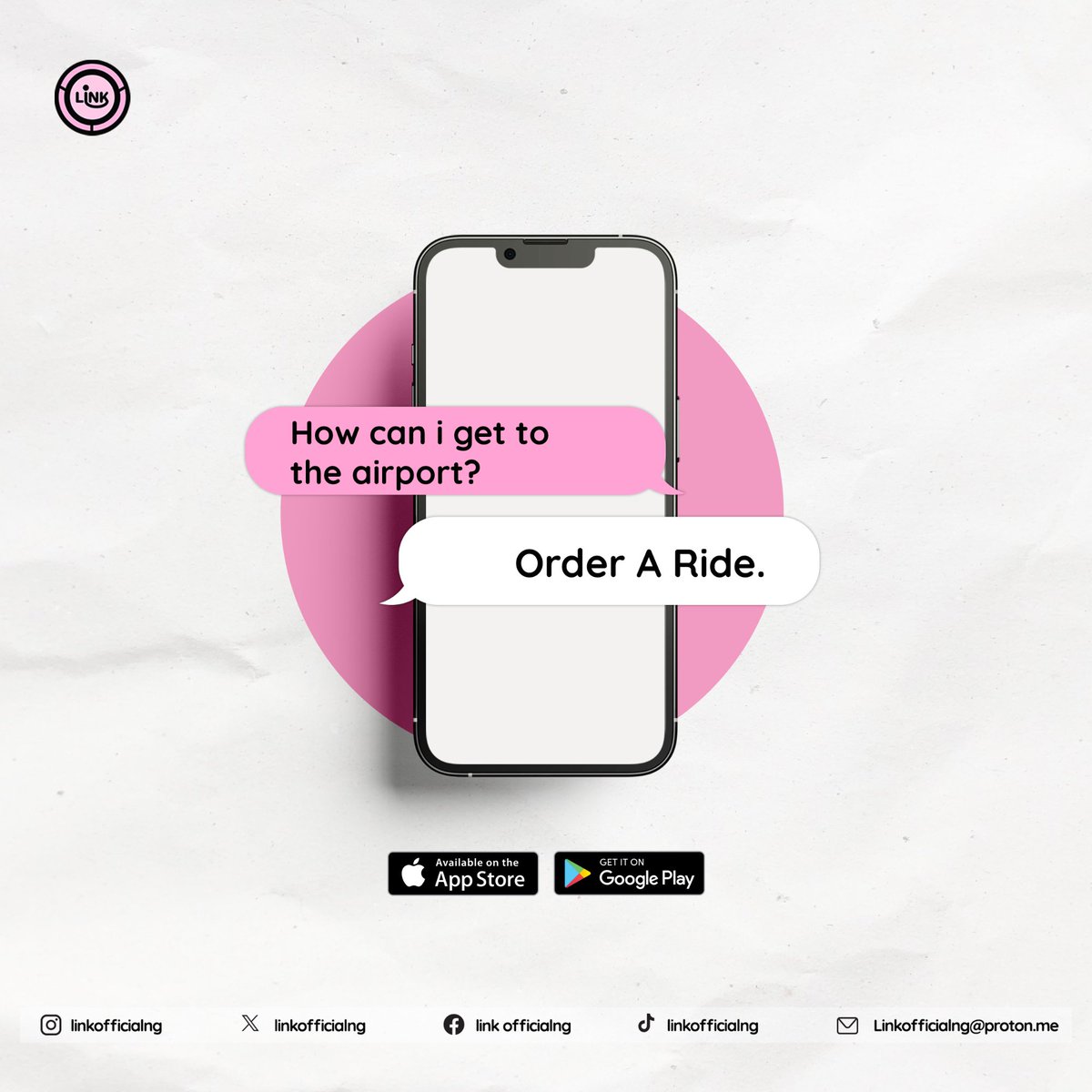 Instead of trekking round Abuja, order a ride from LinkRide. Download LinkRide from your appstore/playstore. @linkofficialng