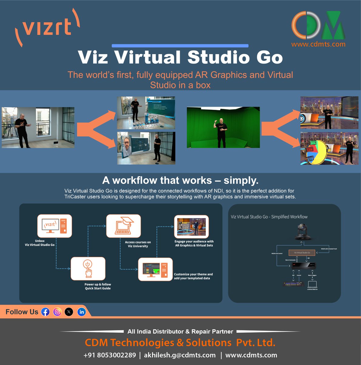 Viz Virtual Studio Go...
#virtualstudio #ARGraphics #video #VideoTechnology #technology #livestreaming #share #engagement #automate #integration #VideoProduction #production #liveproduction #vizrt #ndi #connect #controlpanel #creativity #connectivity #events #venue #classroom