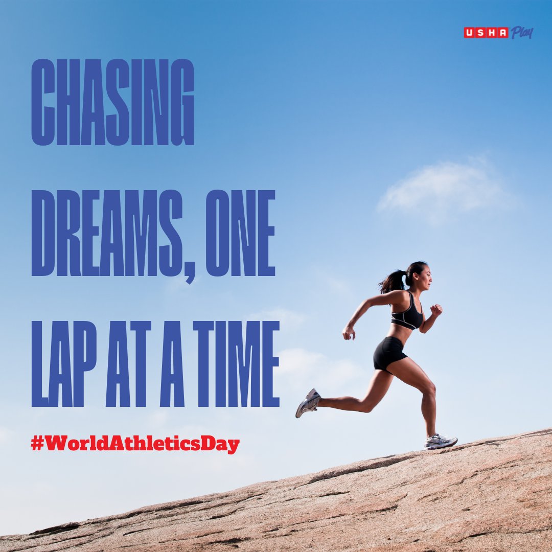 From start to finish, it's all about the journey. Believe in the process and #GoTheDistance! #WorldAthleticsDay #UshaPlay