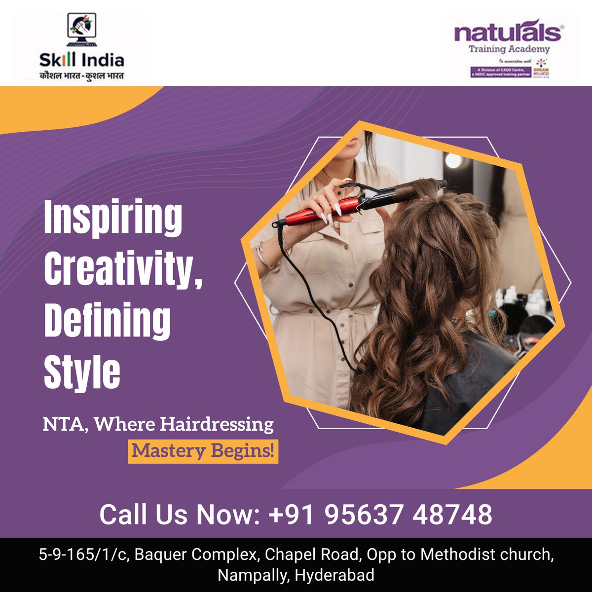 Naturals Training Academy (NTA) is where hairdressing mastery begins, inspiring creativity and defining style. Contact Us: 95637 48748 #hairdressingmastery #hairtraining #hairstyling #naturalstrainingacademy #nta #nampally #hyderabad