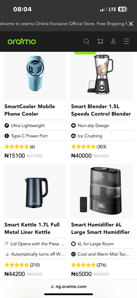 The Oraimo discount sales is still on guys Get Oraimo products at cheaper prices now with my discount code, you can even get upto 50% off 👍 Use coupon code: OOMUPTSDBCPX Link: ng.oraimo.com/?affiliate_cod… [Check thread]🔌