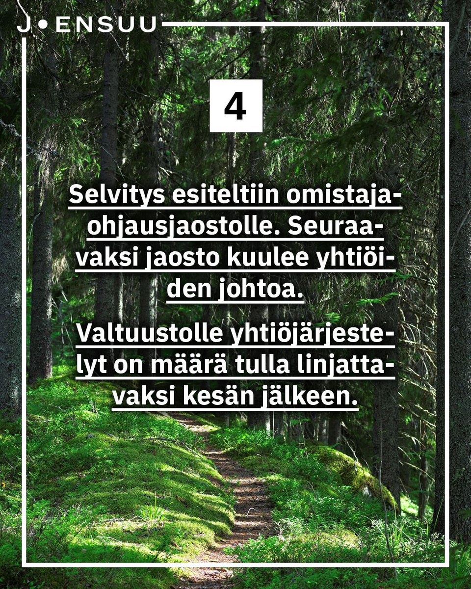 Joensuun konsernirakenne on FCG:n selvityksen mukaan sirpaloitunut ja hajanainen. FCG ehdottaa toimenpiteitä yhtiörakenteen tehostamiseksi. Valtuustolle yhtiöjärjestelyt on määrä tulla linjattavaksi kesän jälkeen. Lue lisää: joensuu.fi/-/fcg-teki-sel…