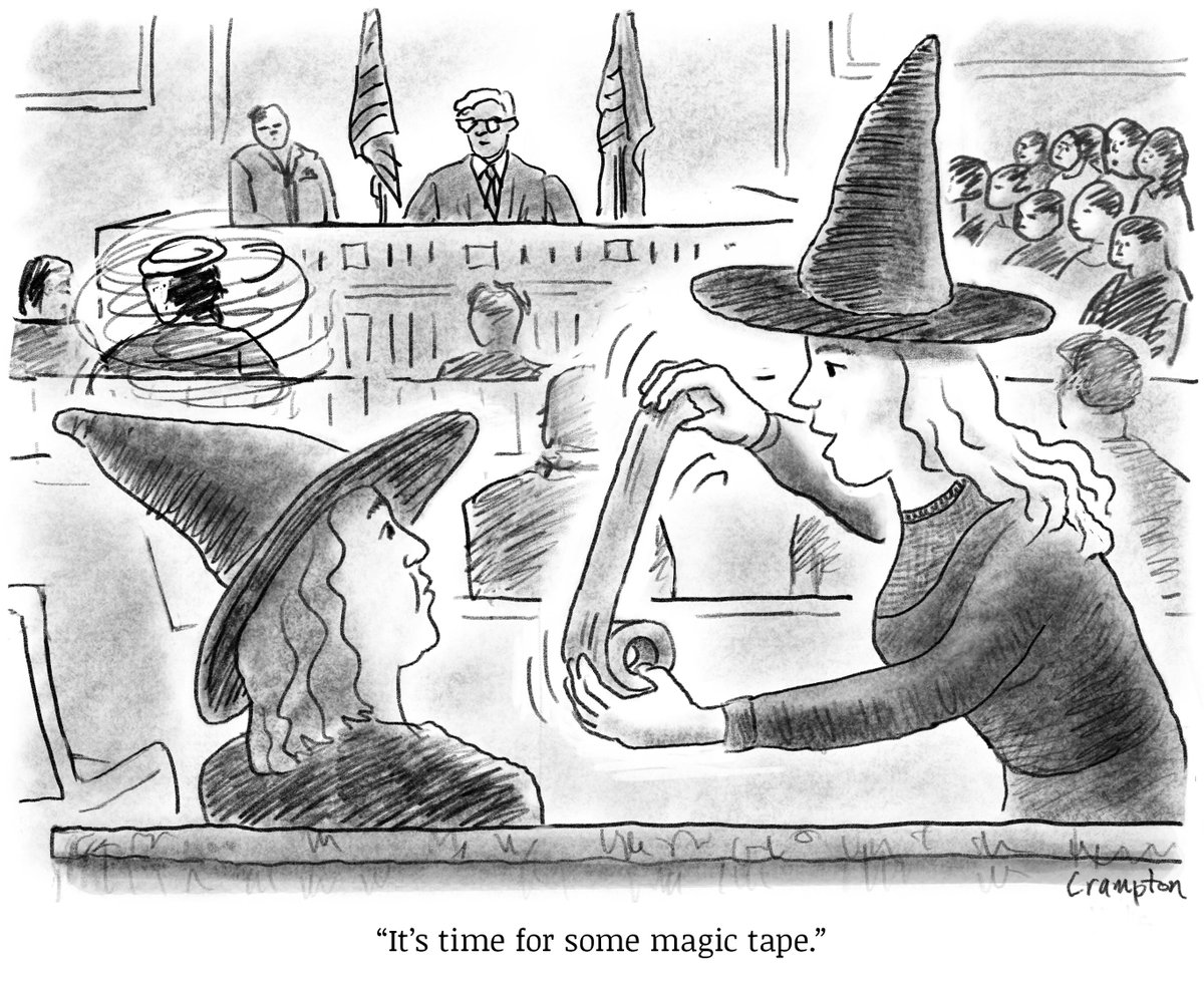 Here’s a new drawing for you. #gagorder #judgemerchan #trumptrial #witchhunt #politicalcartoons