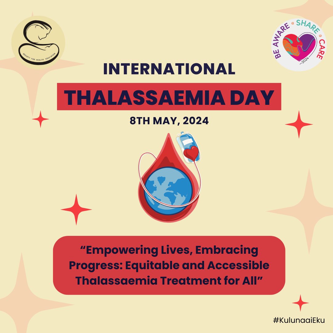 Celebrating International Thalassemia Day 2024! Strengthen awareness and education for better prevention and treatment of Thalassemia. #Beawaresharecare #treatmentforthal #treatmentforall #kulunaaieku #SHEMaldives #internationalthalassemiaday