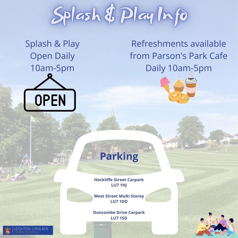 Splash Park Just a reminder that the splash park is open! Please note the parking areas and opening times. We do have toilets and changing room available. Please note parking areas and be mindful of any residential areas as they do require parking permits. Enjoy and have fun 🤽