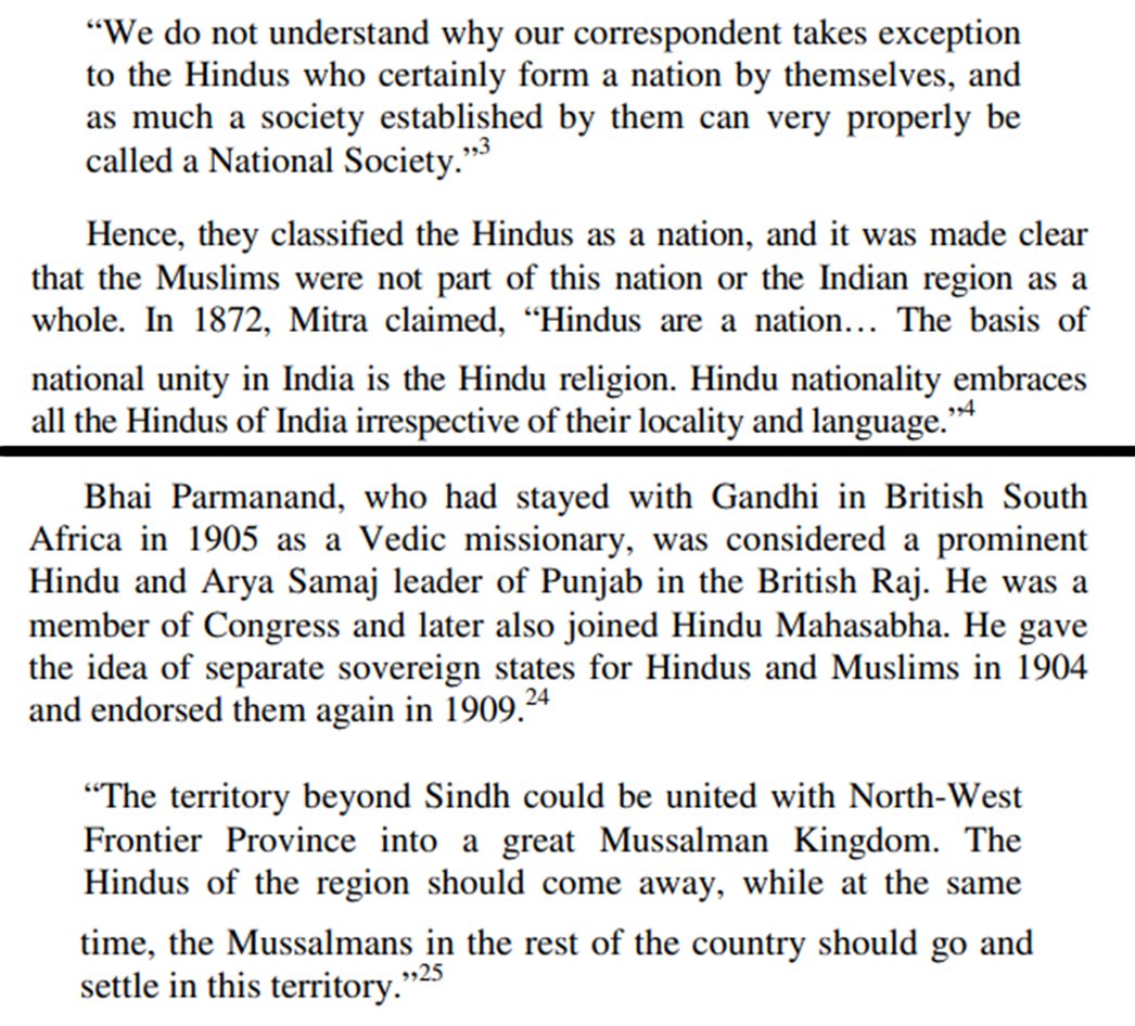 Sir Syed was greatly inspired by Mill and Locke. He was anything but fundamentalist. And yes, Hindu nationalism predates Muslim nationalism. Sir Syed called Muslims separate nation of same country in 1880s. Brahmins were saying Hindus were separate & India only theirs since 1860s