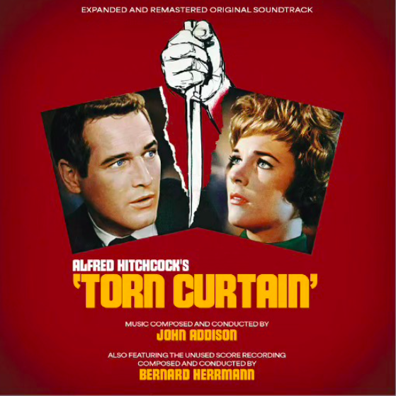 New soundtrack album announced for Alfred Hitchcock's 'Torn Curtain' feat. expanded and remastered score by John Addison and unused score recording by Bernard Herrmann. tinyurl.com/bdh23dpf