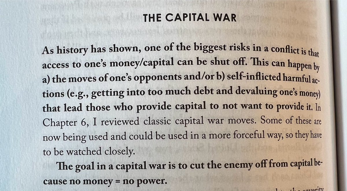 anggaandinata's tweet image. Resiko terbesar dalam suatu konflik adalah akses pada capital/uang bisa di shut down. 
Changing World Order - Ray Dalio
👇🏼
Solusinya, move to Bitcoin.