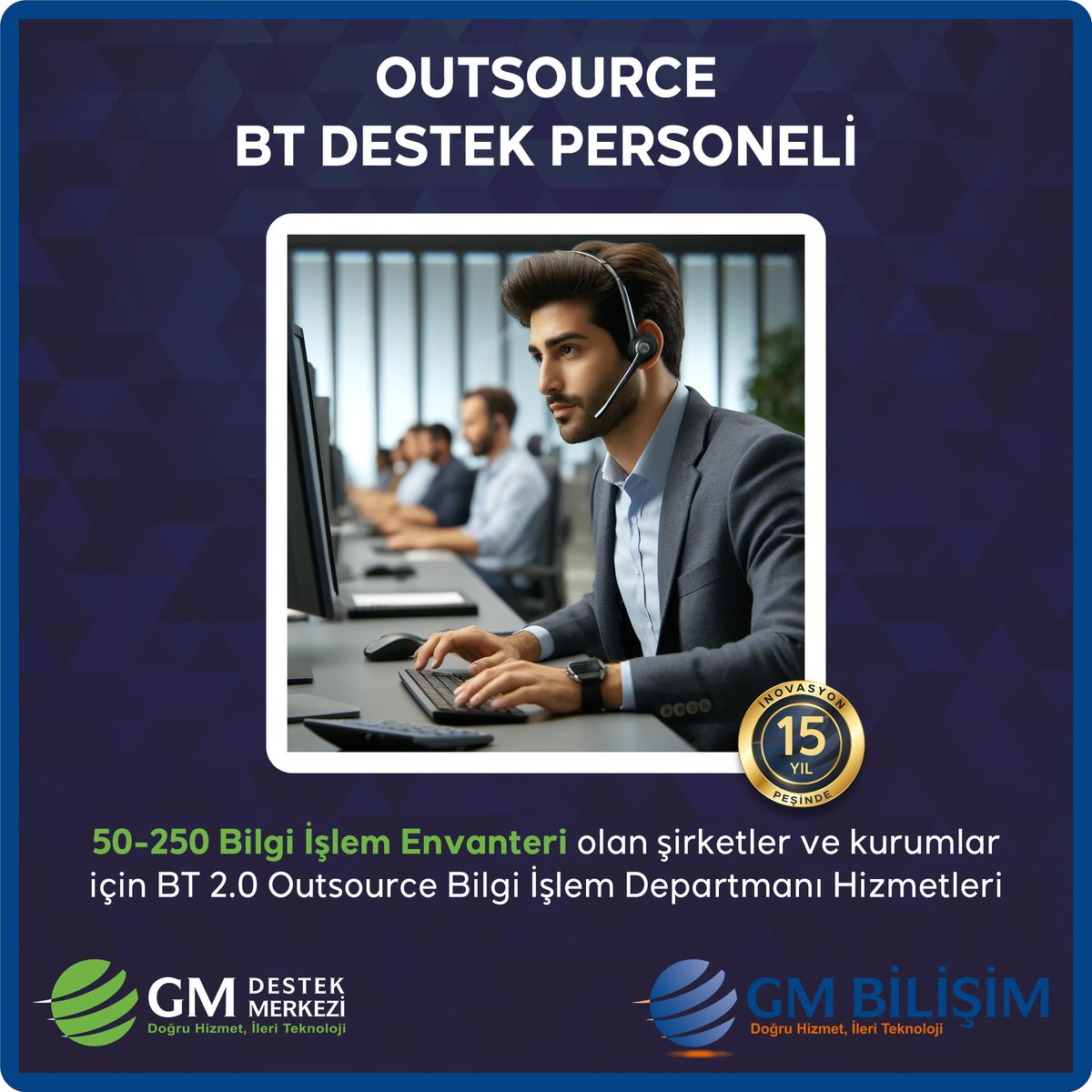 Şirketinizdeki Bilgi İşlem destek yükünü bize bırakın, siz işlerinizle ilgilenin... #BT #IT #Personel #Outsource #Destek Teklif almak için: gmdestek.com/diskaynakbt/