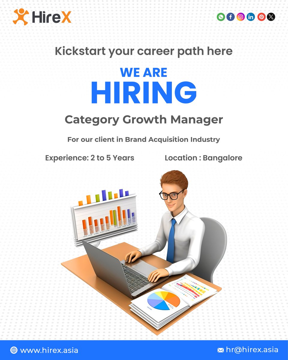 📢We're hiring Category Growth Manager! 📄Send your CV to hr@hirex.asia and unlock endless opportunities for growth and success. Apply now: hirex.asia  

#HireX #CategoryGrowthManager #CategoryManagement #GrowthStrategy #MarketAnalysis #ProductDevelopment #jobsearch