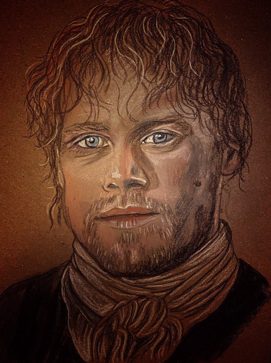 Tuesday pastel portrait. Can’t remember which early Outlander episode this came from but I do know it was a look of love Jamie was giving someone he found delight in.