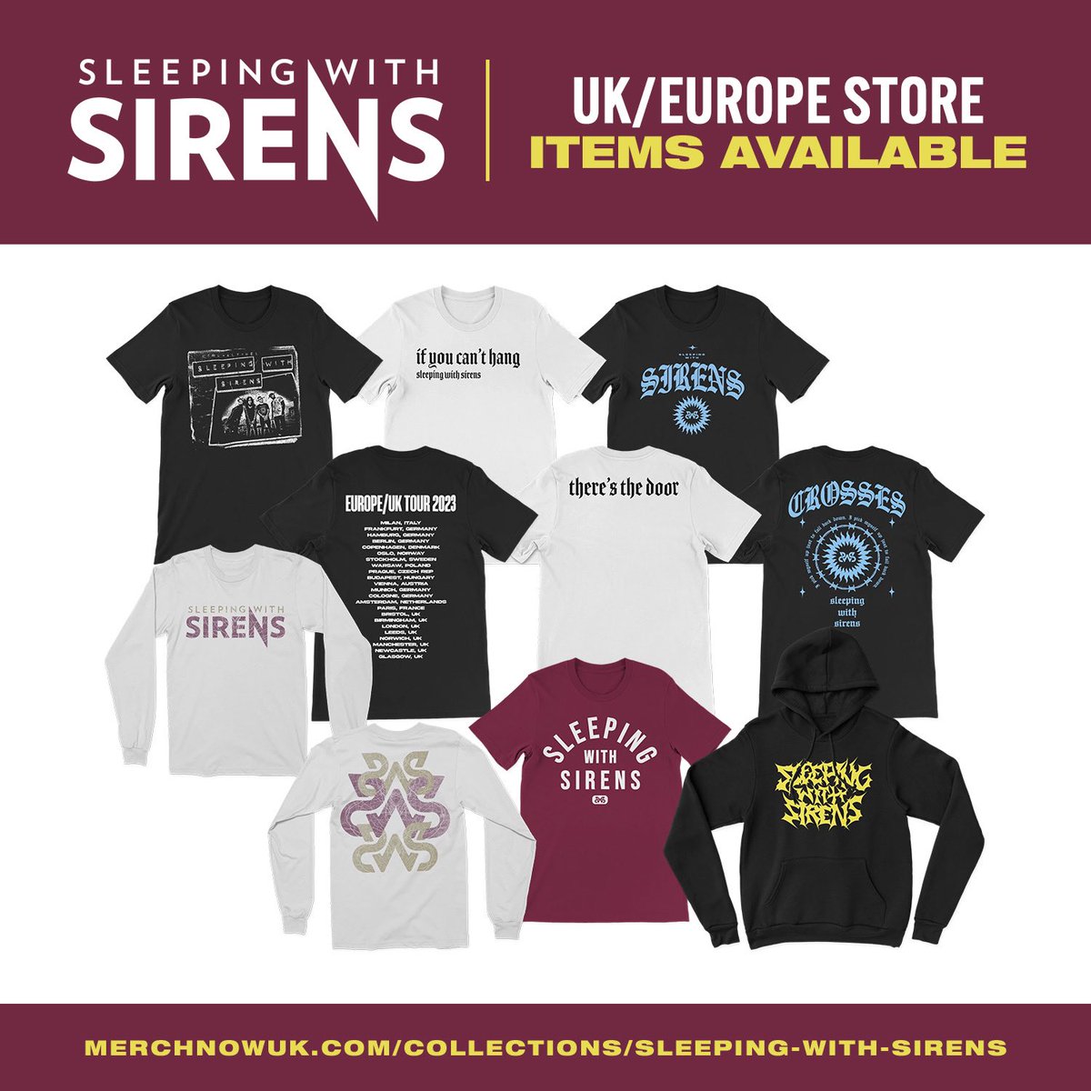 Our UK / Europe merch store is live! Snag some merch items before they are gone for good! Should we do a UK/EU only merch drop?? 👀👀 bit.ly/sws-ukmerch