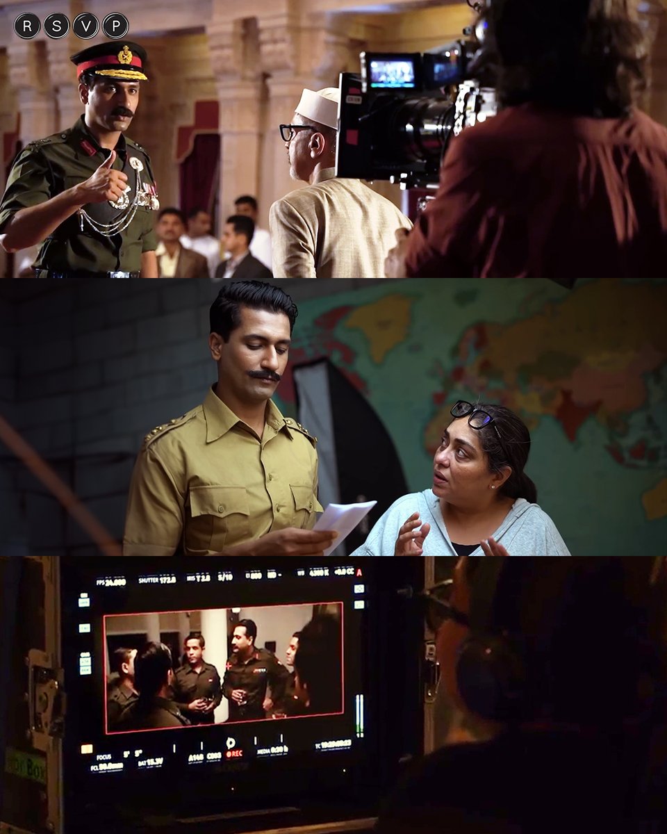 Every scene you adore is packed with tons of effort, commitment, and genuine love. ❤️🎬 @vickykaushal09 @meghnagulzar #RSVP #RSVPMovies #BollywoodMovies #SamBahadur #SamManekshaw #BTS #BehindTheScenes