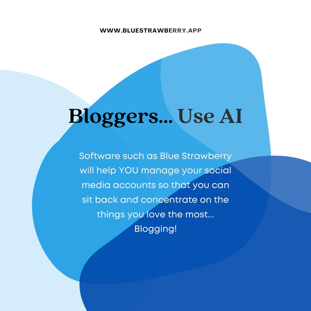 Read more about our mighty AI content manager here: bluestrawberry.app #bluestrawberry

Click for more bsapp.ai/I6NSlYOpJ

#bloggingtips #generativeaihelp #bloggers #contentcreation #socialmediaai #generativeai #socialmediasucess #aiforsocialmedia