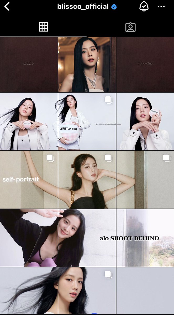 IG BLISSOO :

• Dyson
• Alo
• Self-portrait
• Dior beauty
• Cartier

Next, Aktris Jisoo di Influenza ☺️🤡