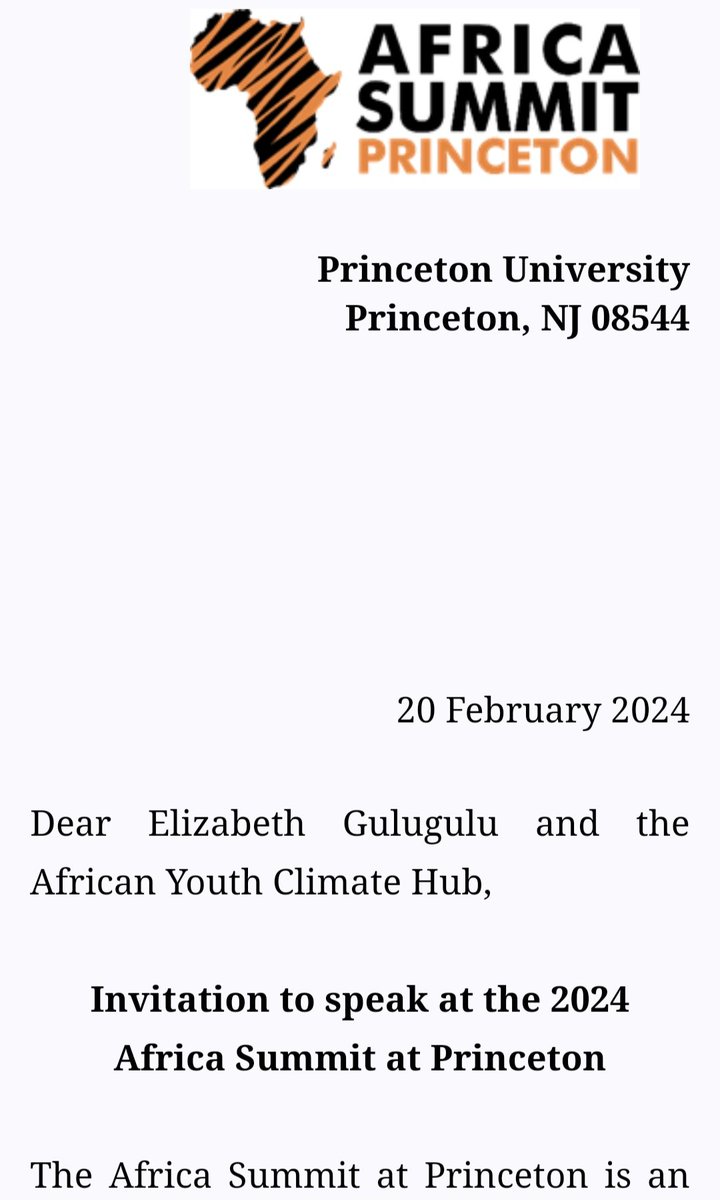 I might not have had the opportunity to learn at the world's best #University, but two weeks ago, I had the opportunity to speak at #PrincetonUniversity, one of the world's most illustrious higher education institutions. I spoke about how #Africa can thrive in a changing #climate