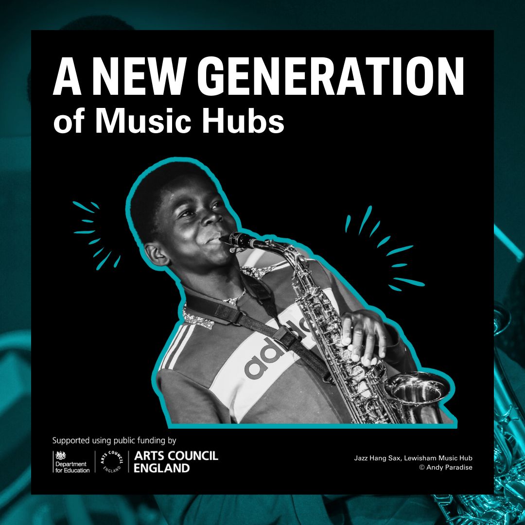 Introducing… a new generation of Music Hubs 🎵  

We’re investing over £101 million in new Music Hub Lead Organisations on behalf of the <a href="/educationgovuk/">Department for Education</a> to help make sure the creativity of every child and young person in England is valued and given the chance to flourish.