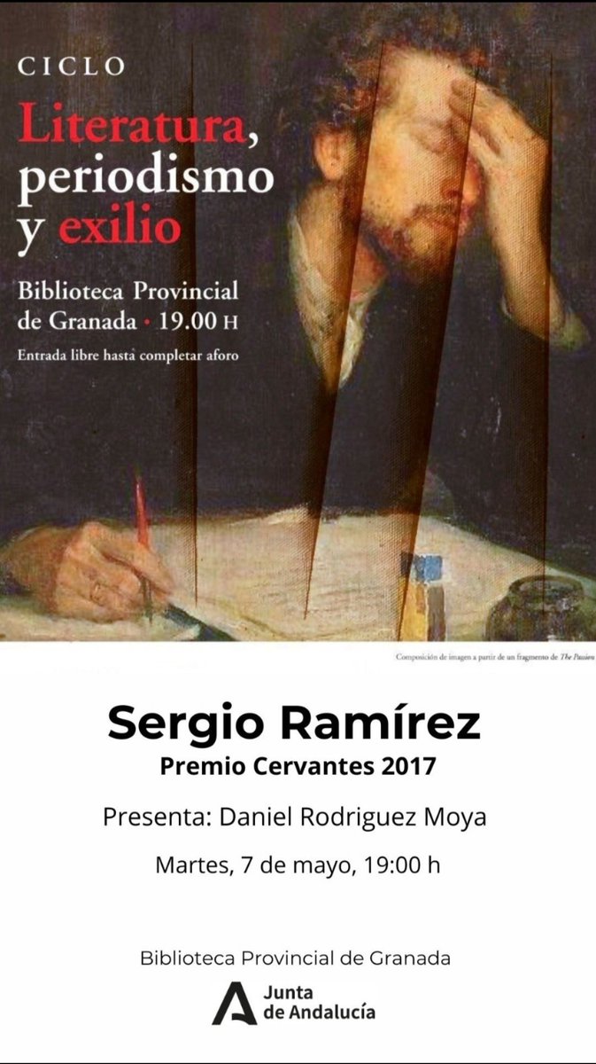 Esta tarde a las 19 horas en la Biblioteca Provincial de Granada.