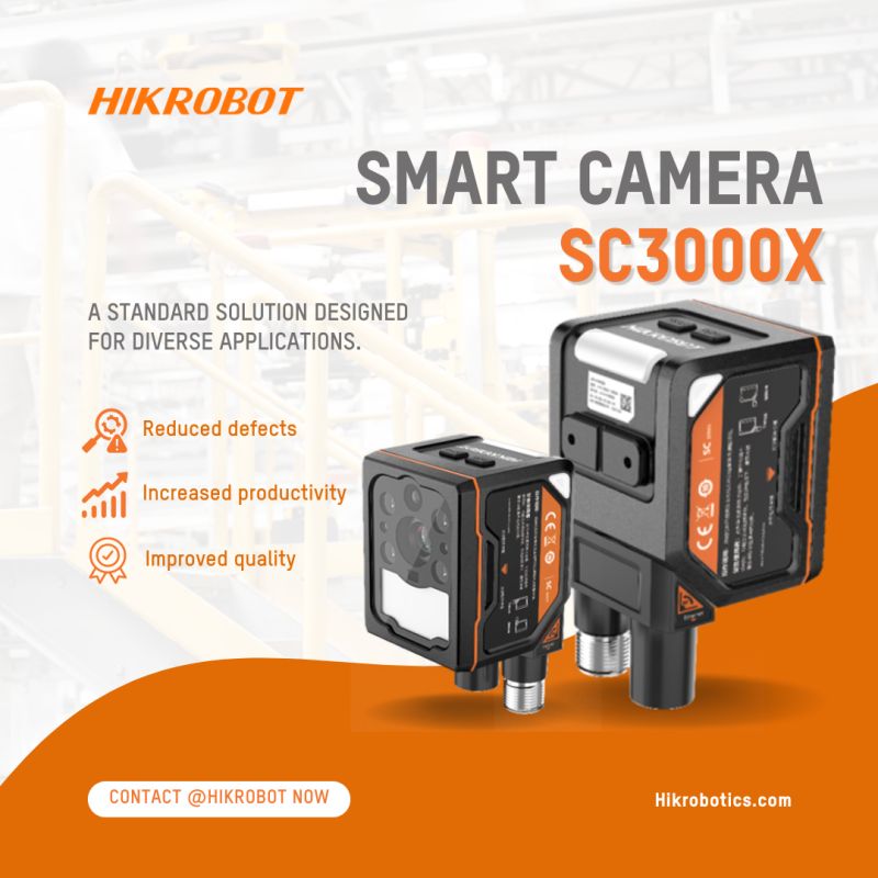Hikrobot's SC3000X features a compact design that offers versatility for various applications, from sortation to character recognition and defect inspection.
hikrobotics.com/en/machinevisi…

#MachineVision #SmartCameras #Warehouse #IndustryInsights #Manufacturing #QualityControl