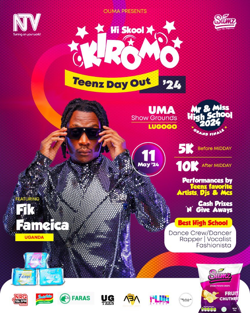 This Saturday, all roads lead to UMA Show grounds for Kiromo Teenz Day out 💪 
#HiSkoolKiromo