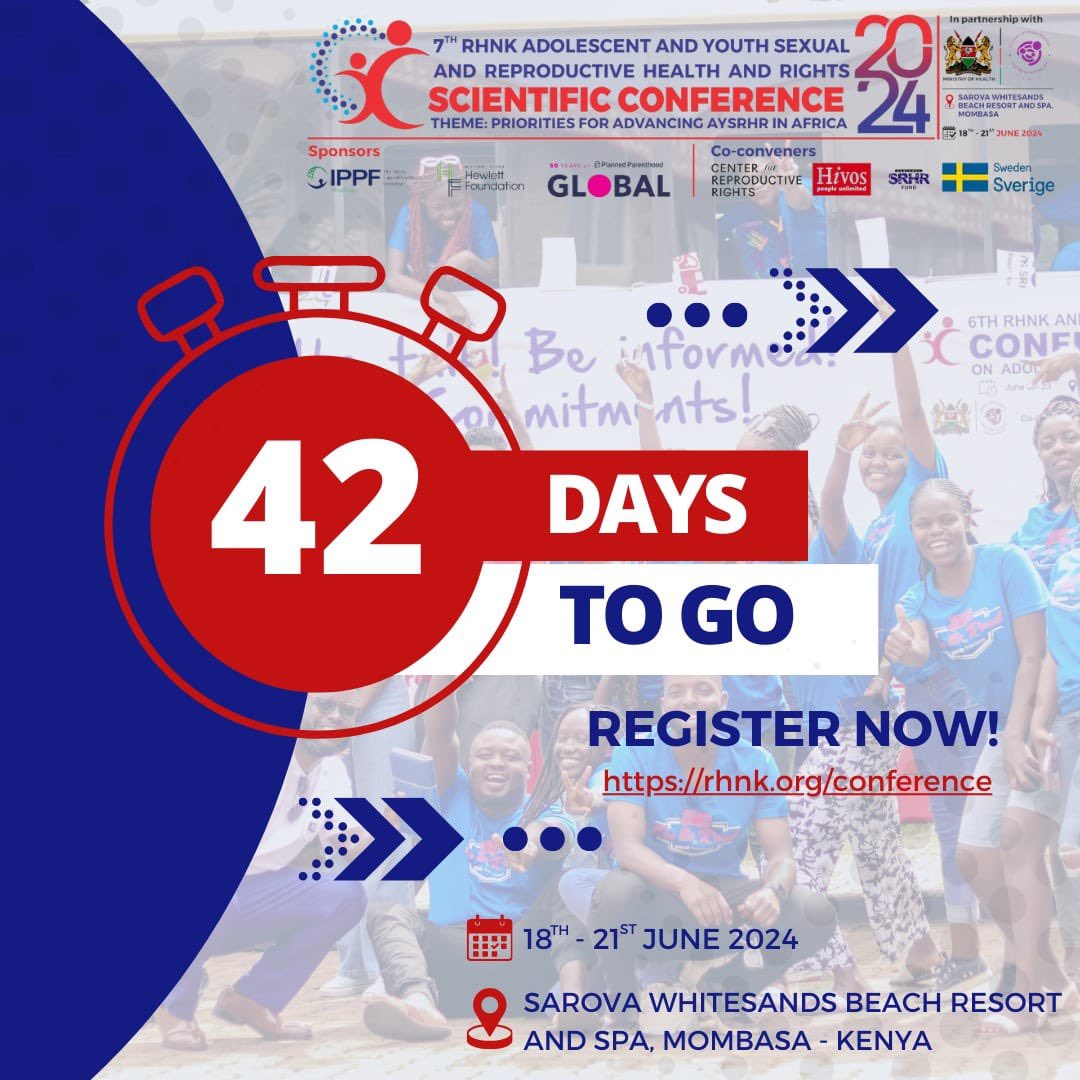 The days are moving by pretty fast,we’ve got 42 days to go.Register now and be part of the upcoming RHNKConference in June #RHNKConference2024