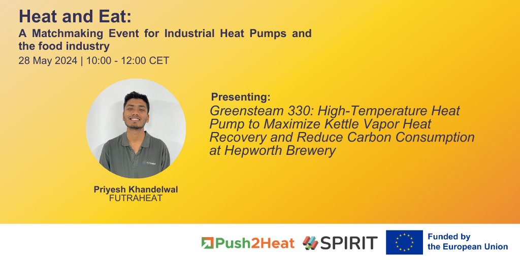 💡Did you know that there's a high-temperature heat pump at @hepworthsbeer in Sussex, United Kingdom? 📌Priyesh Khandelwal, @futraheat, will present this case study during our upcoming event “Heat and Eat” 📅May 28t I 10h - 12h CEST 📝Register here: lnkd.in/eKQh-KMu