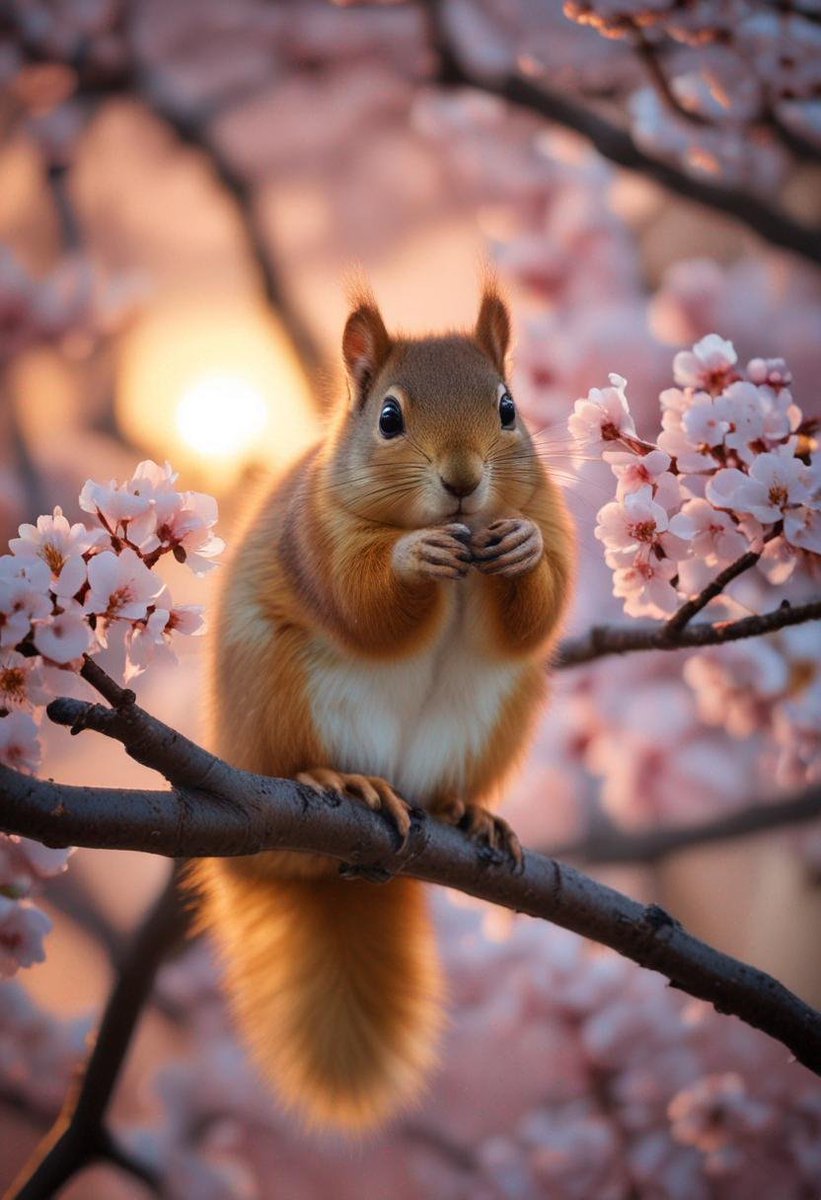 Isn't she cute?  Little squirrel 🐿️