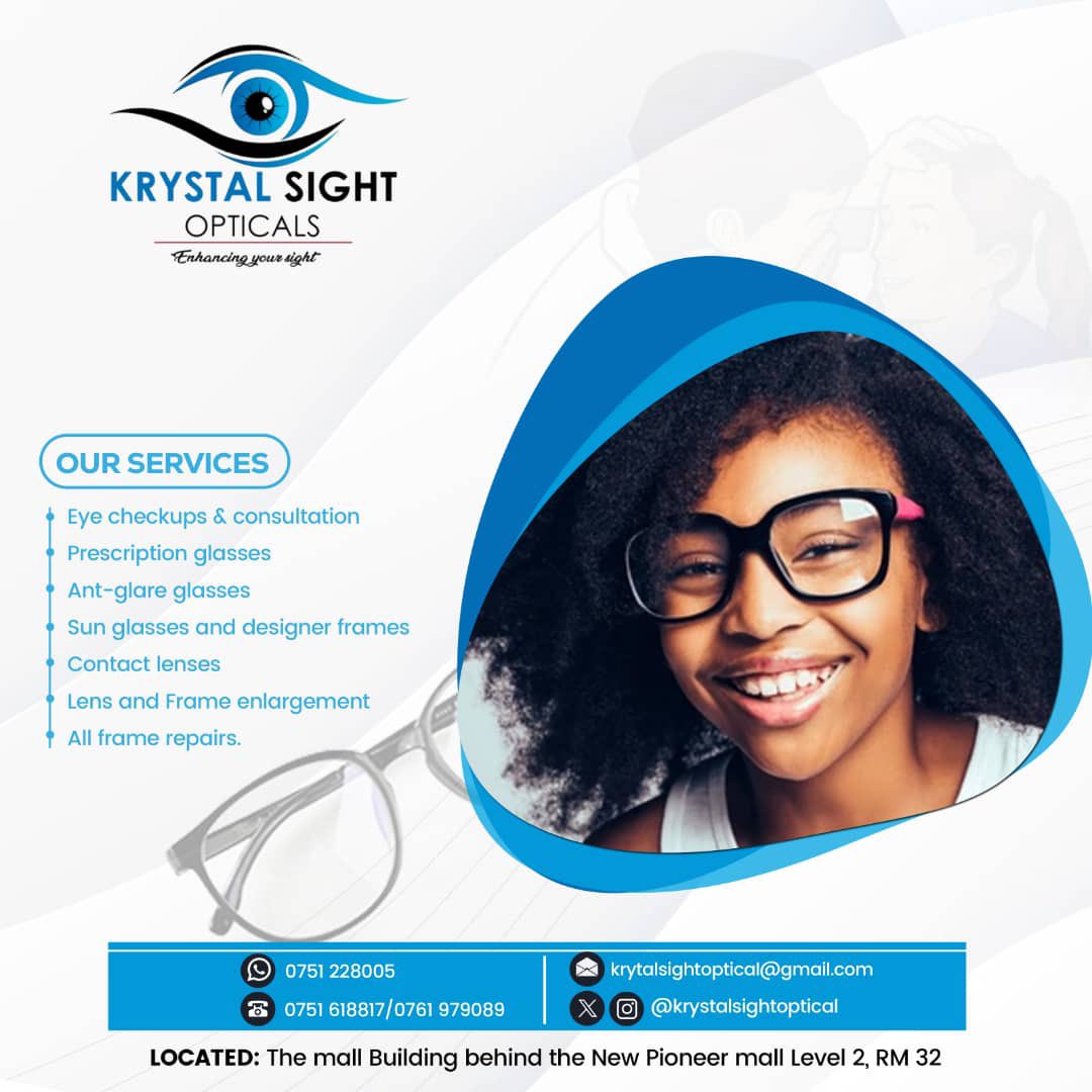 We are open for all your Optical needs . #KrystalSightOpticals. #Enhancingyoursight.