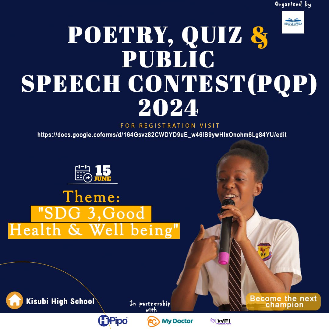Dear Patrons, Did you know that your children have the ability and the potential to help the world achieve SDG3? JUST GIVE THEM A CHANCE TO SPEAK ABOUT IT.
REGISTER YOUR SCHOOL FOR THE PQP docs.google.com/forms/d/164Gsv… 
#Poetry #SDG3 #PublicVoice