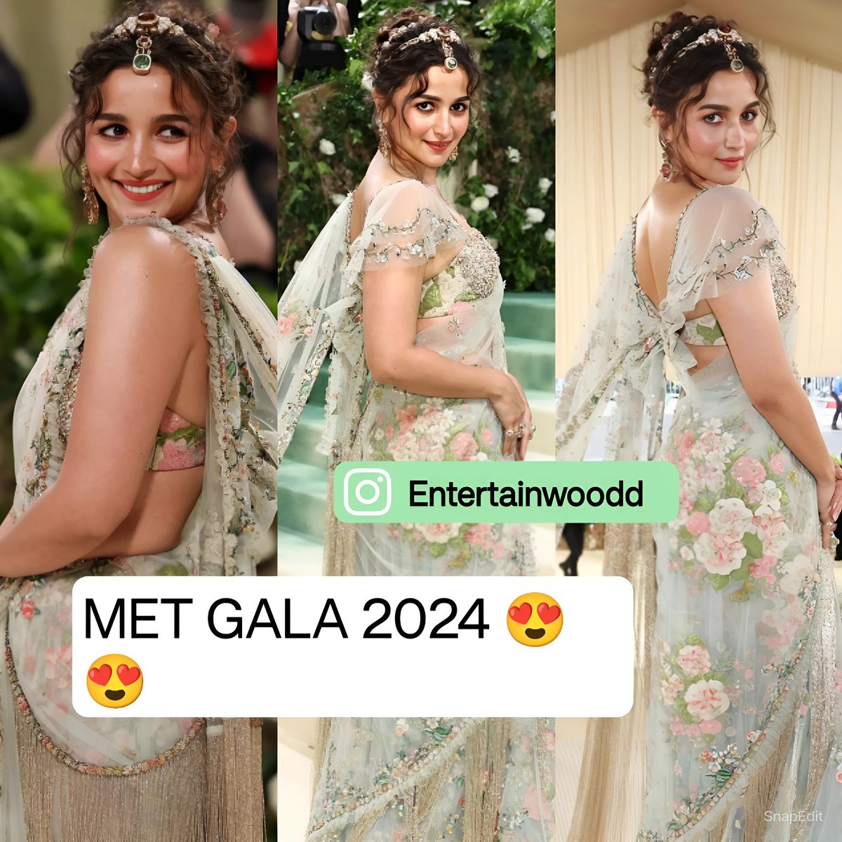 Alia Bhatt at MET GALA 2024 💚😍 #AliaBhatt #MetGala2024 #metgala