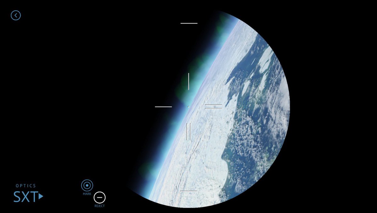 Nice view through the Apollo Command Modules sextant. #nasa #space #flightsim #gamedev