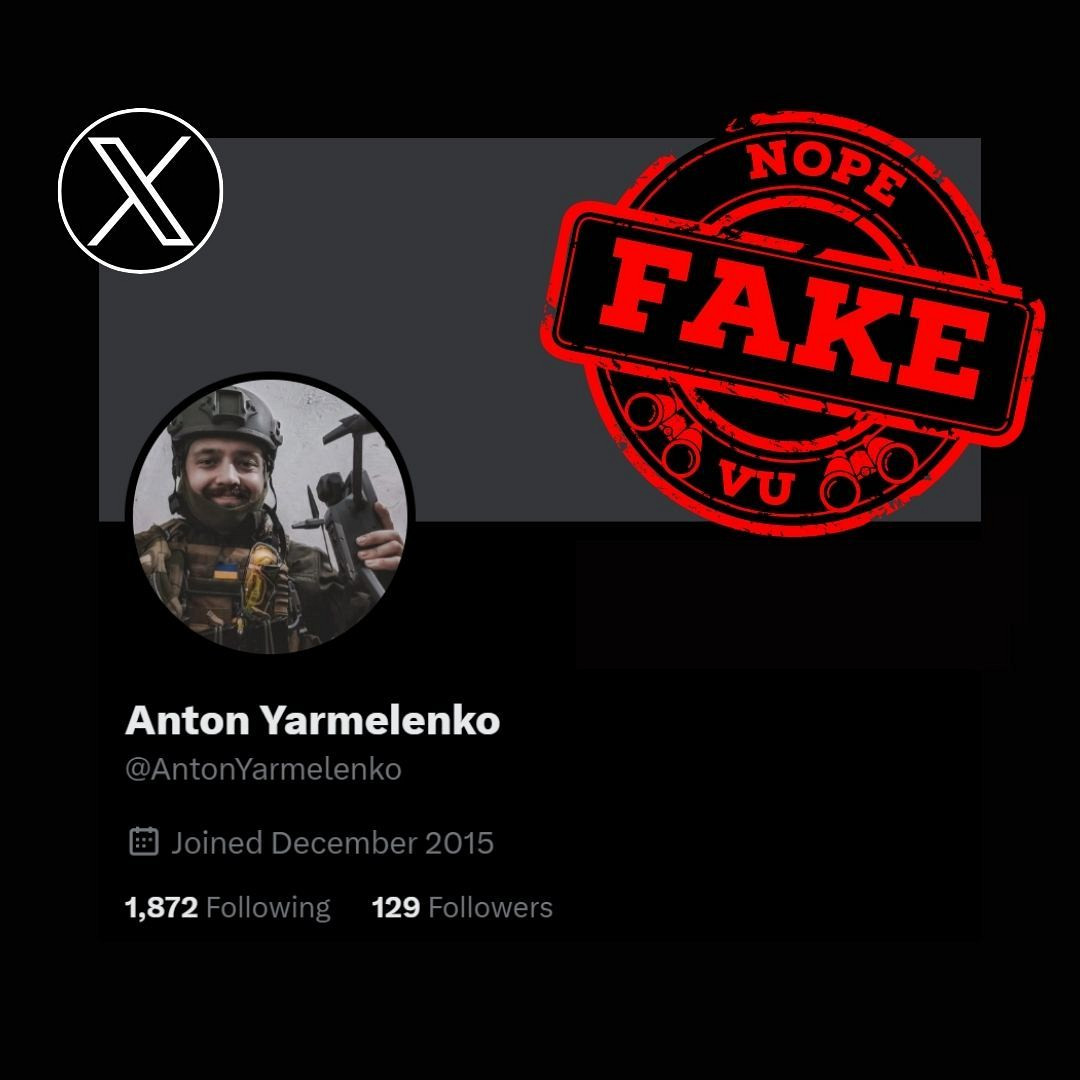 #vu #scamalert #xscam ❌FAKE SOLDIER: Anton Yarmelenko aka AntonYarmelenko x.com/AntonYarmelenko ID link: twitter.com/i/user/4437231… ID: 4437231680 ⚠️IMPERSONATES ✅ instagram.com/rs_raw/ @Xsecurity @Support @Safety