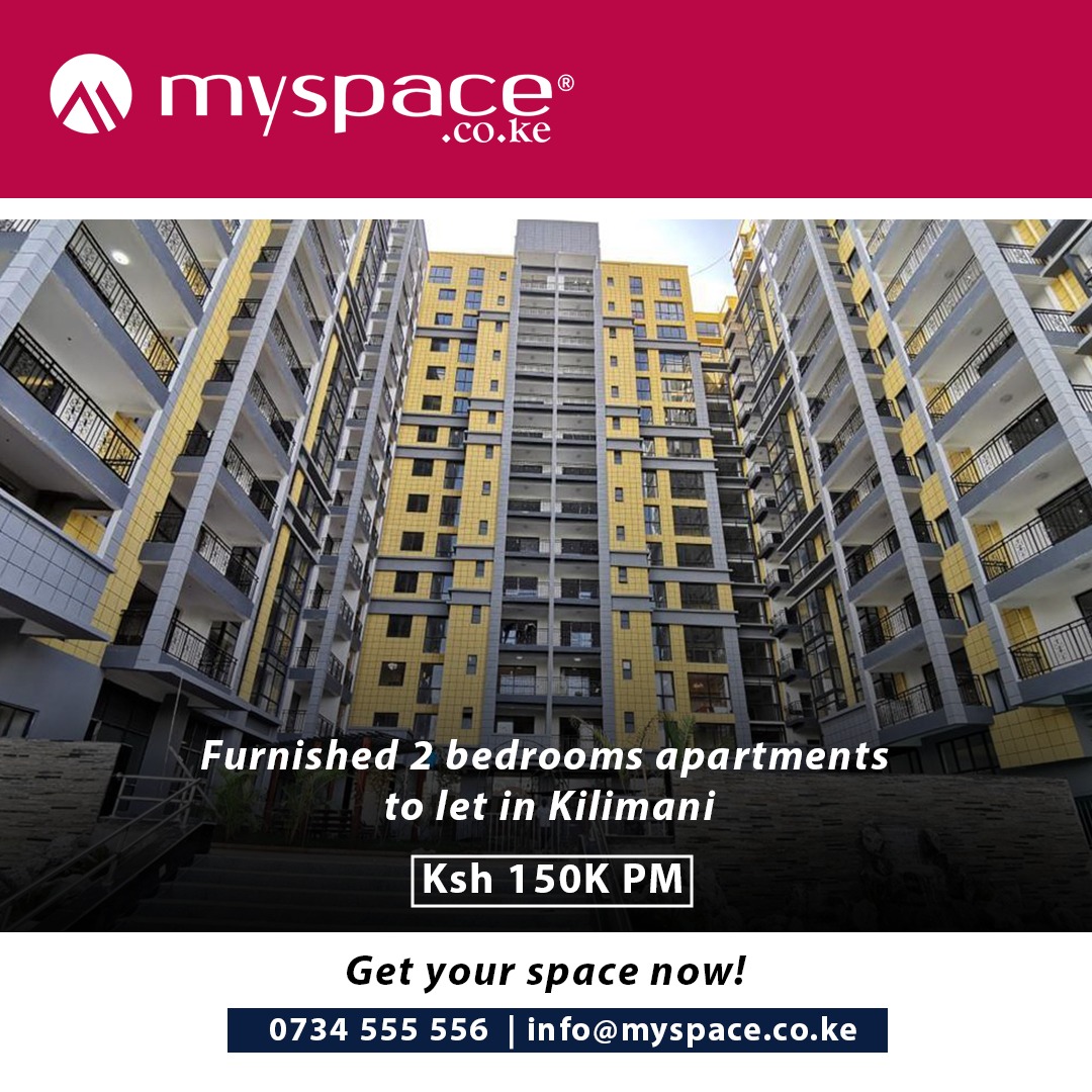 Looking for a cozy 2-bedroom apartment in Kilimani? Your search ends here!

We're thrilled to announce that we have beautifully furnished 2-bedroom apartments available for rent in Kilimani!
#KilimaniLiving #ApartmentForRent #ModernLiving #myspace
