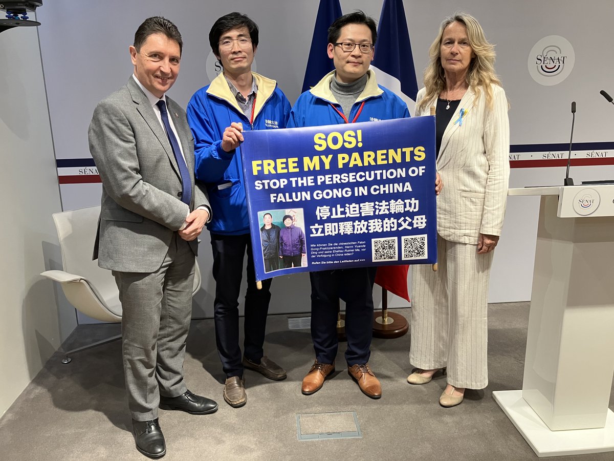 Thank you ALL for having us at the press conference. Appreciate that you have addressed the persecution of #FalunGong and the safety of my #father. @Senat @AssembleeNat @OlivierCadic @ConstanceLeGrip @AndreGattolin @iflorennes92 @VALLINIAndre @BernardJomier @AGenetet @ipacglobal