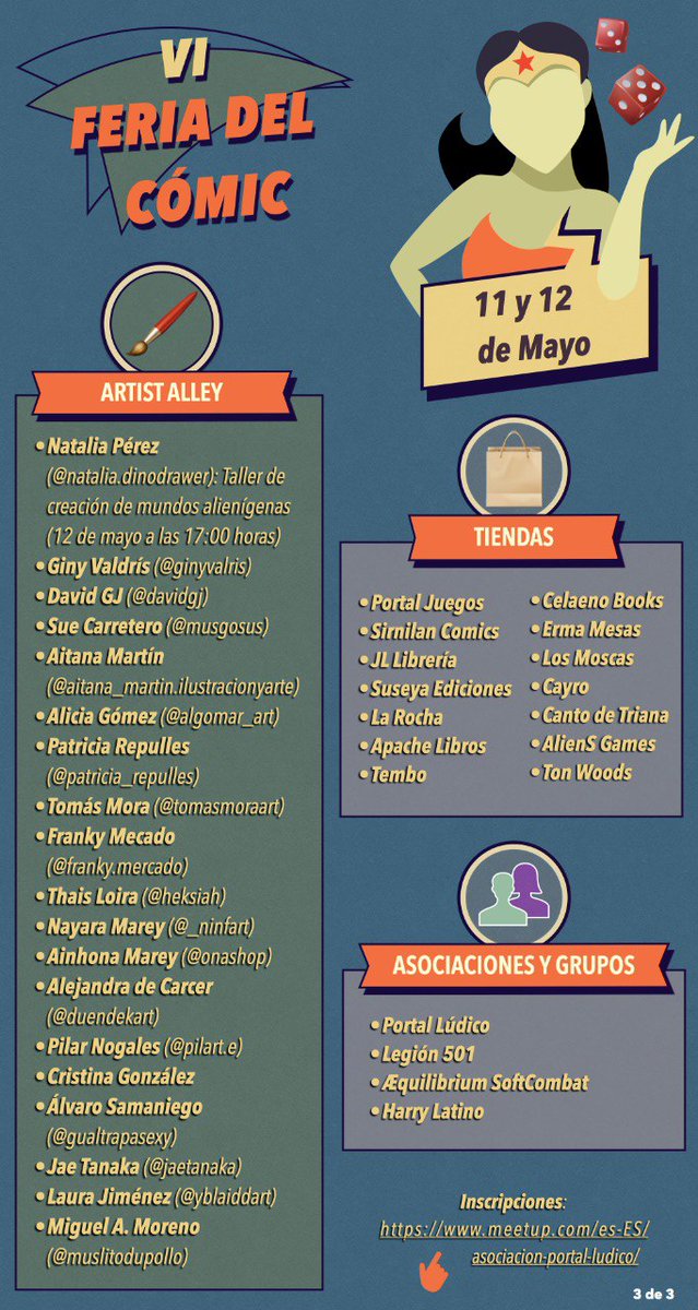 Menteludic (@menteludic) on Twitter photo Este fin de semana (11 y 12) ven a disfrutar de un montón de actividades: Juegos de mesa, rol, torneos, ilustración, comics y mucho más en Collado Villalba
<a href="/menteludic/">Menteludic</a> <a href="/AsoPortalLudico/">Portal Lúdico</a> Este fin de semana (11 y 12) ven a disfrutar de un montón de actividades: Juegos de mesa, rol, torneos, ilustración, comics y mucho más en Collado Villalba
<a href="/menteludic/">Menteludic</a> <a href="/AsoPortalLudico/">Portal Lúdico</a>