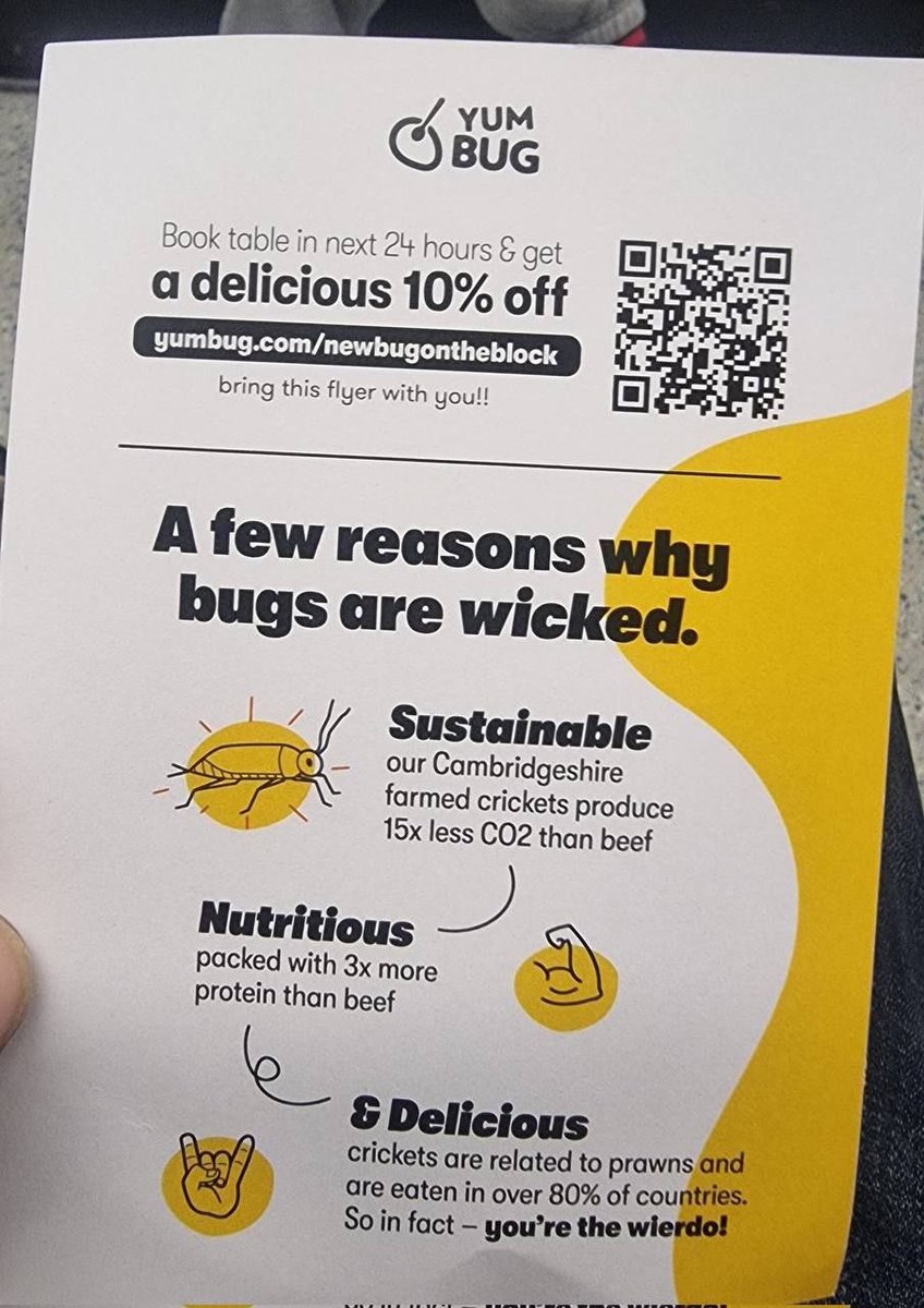 De nuttige ideoten laten een businessmodel niet zomaar lopen en behagen het elitesysteem.

Insectenrestaurants zijn gearriveerd...
🪳🦗🕷️🐜🦟

independent.co.uk/life-style/foo…