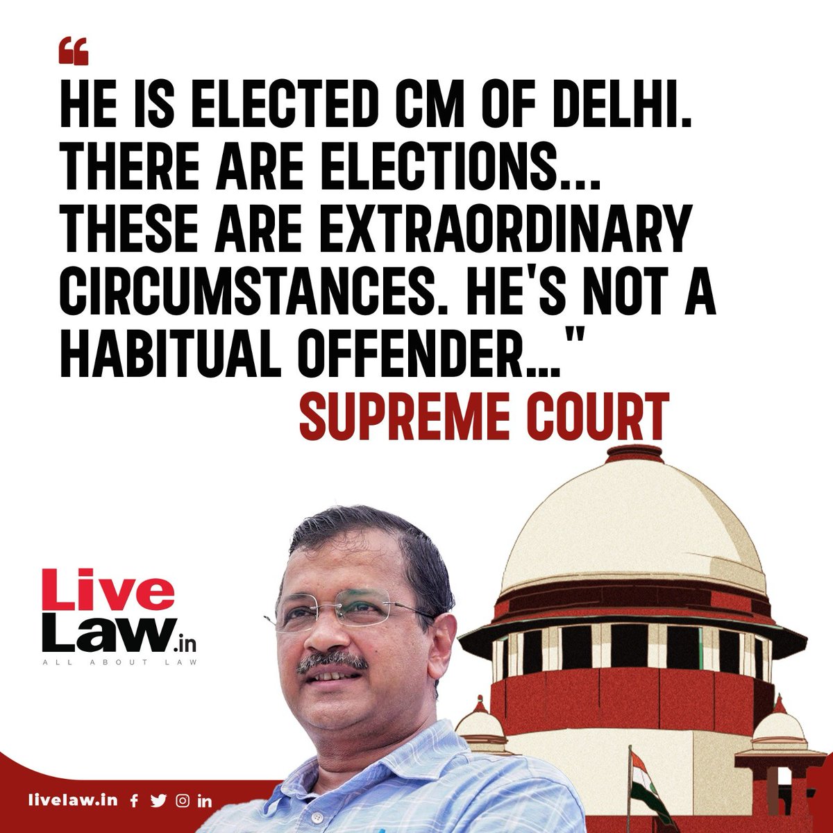 #SupremeCourtOfIndia observes while hearing #arvindkejariwal matter: @ArvindKejriwal @AamAadmiParty