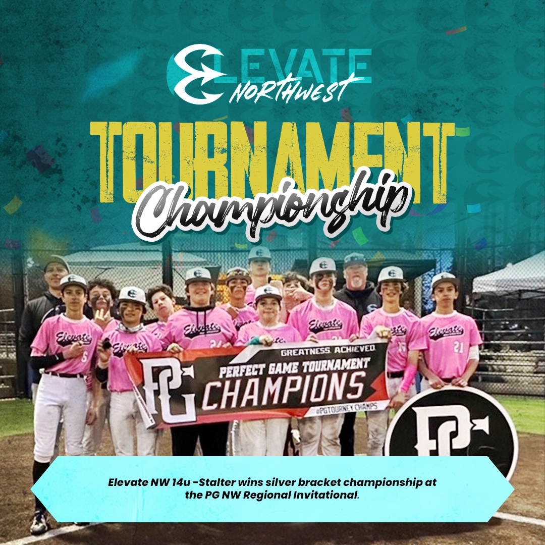 Congrats to Elevate NW 14u -Stalter who won the silver bracket championship at the PG NW Regional Invitational.