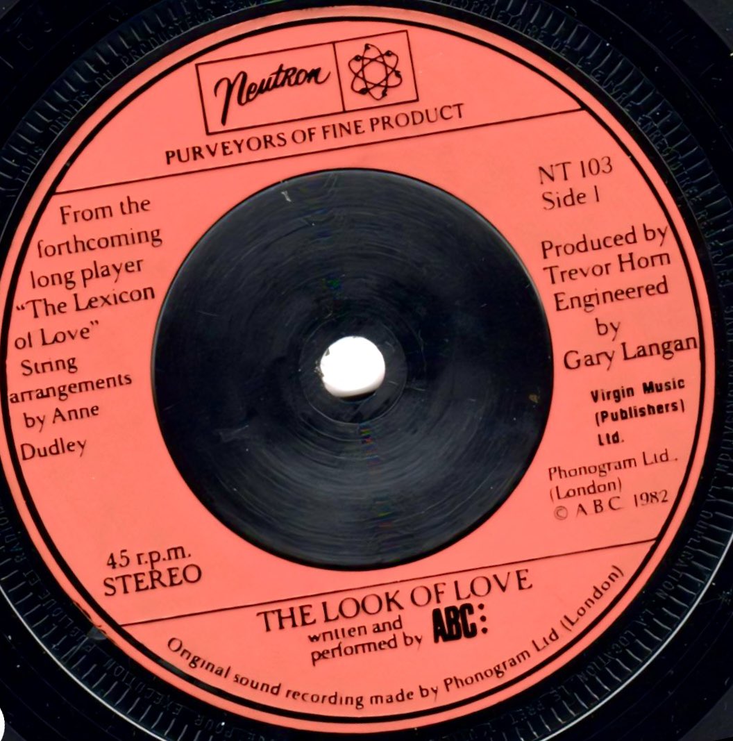 ABC The Look Of Love 7 May 1982 @NewWaveAndPunk #abc #thelexicanoflove #80s #music #records #vinylrecords #vinylsingle