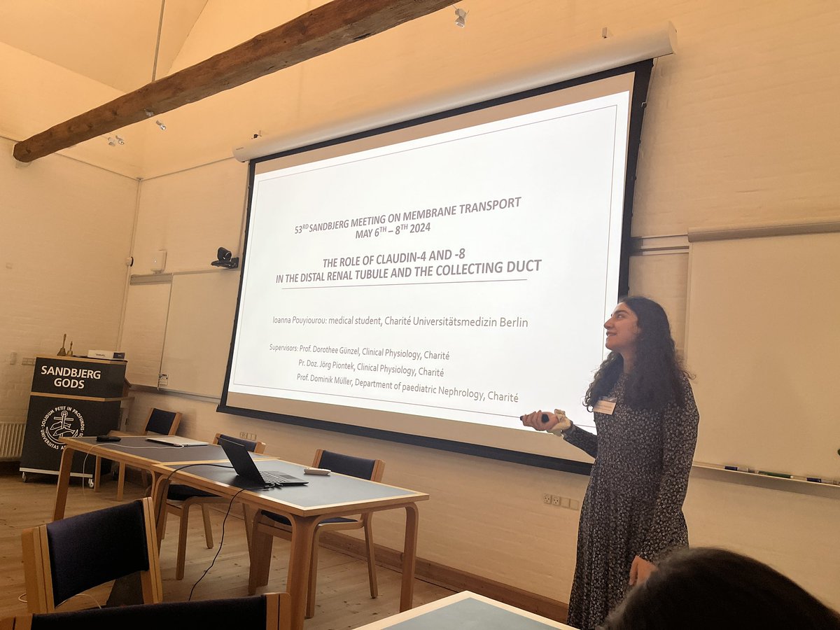 Second session was on paracellular pathways in transporting epithelia, chaired by Markus Bleich, with Dorothee Gunzel, Martin Lehmann and ECRs Susanne Milatz and Ioanna Pouyiouro. All on claudin permeability characteristics and regulatory process