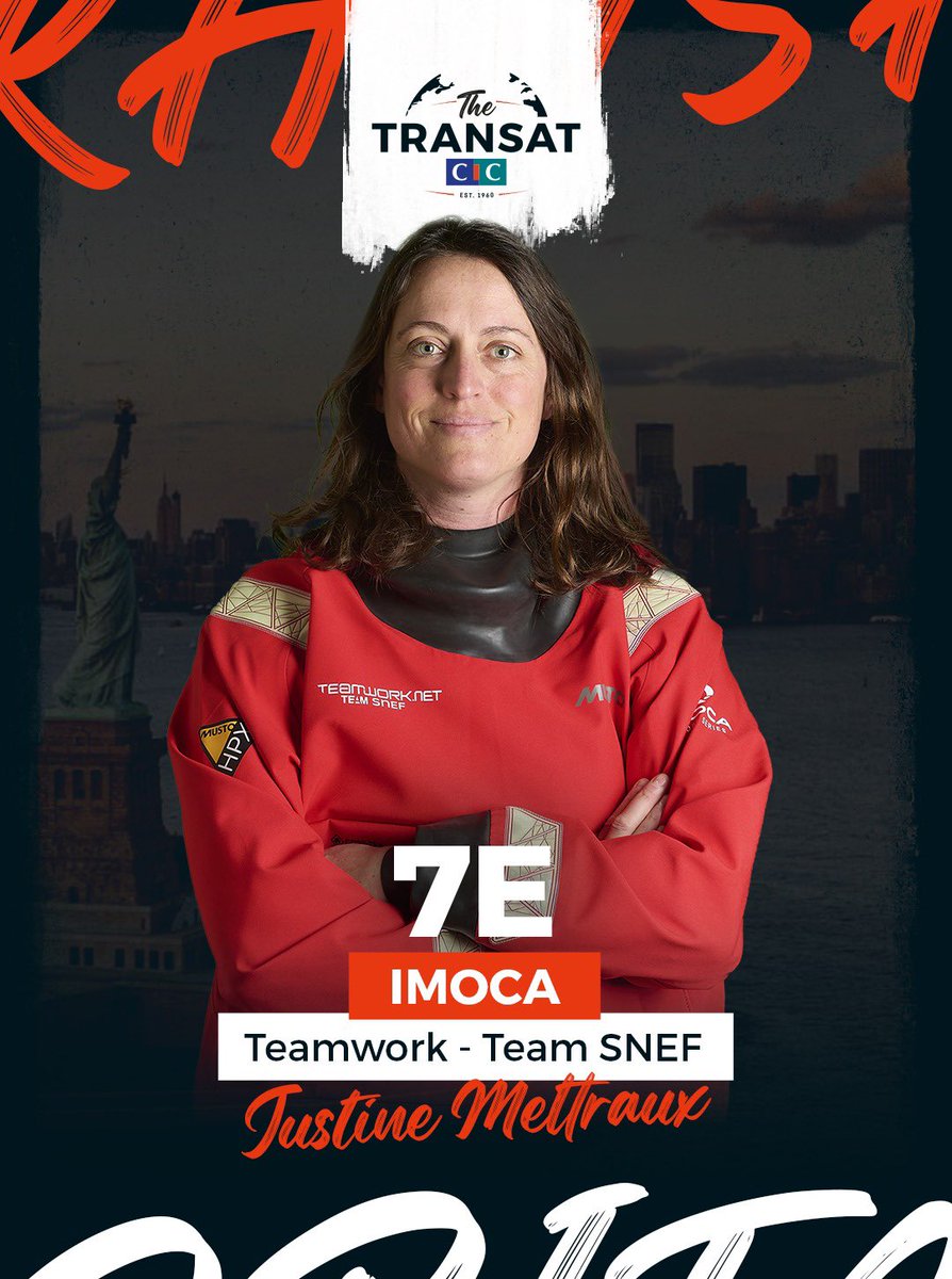 🏁 Justine Mettraux vient de franchir la ligne d’arrivée de The Transat CIC en 7e position à bord de Teamwork - Team SNEF en IMOCA ! 

⏱ Temps de course : 8j 19h 41mn 20sec

#TheTransatCIC