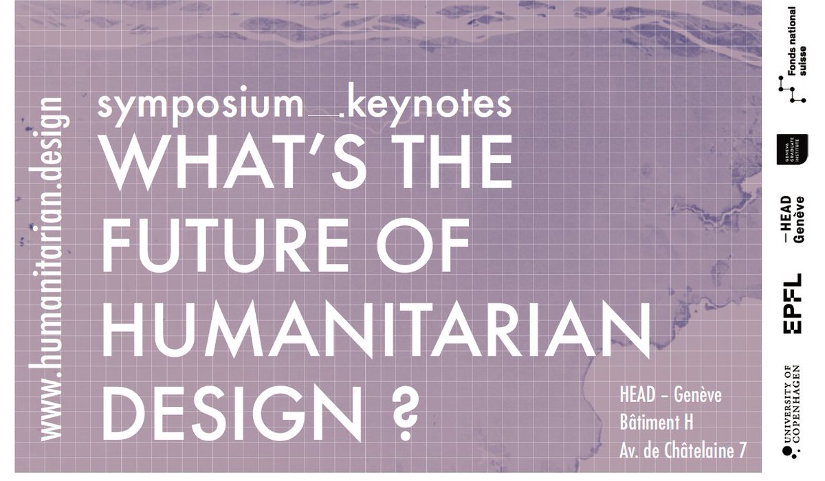 📢Join us for the Symposium's Public Keynotes! Humility and Autonomy: Two Lessons from Humanitarian Shelter Design with Tom Scott-Smith (Oxford) 🗓️Monday 13.05.2024 | 12:00 – 13:00 📍Design Room | HEAD – Genève, Avenue de Châtelaine 7 🔗tinyurl.com/48fd2avs