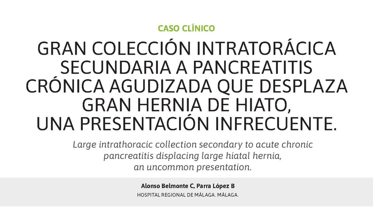 sapdes's tweet photo. Las patologías habituales como las pancreatitis y las HDA, en ocasiones tienen complicaciones infrecuentes 😵‍💫💫

Te animamos a leer estos dos casos clínicos que te sorprenderán! @CatianaAlonso @BParra26667 @ERedondoCerezo 

👉https://t.co/en5RwBdL9C
👉https://t.co/gjz5FwzViM https://t.co/2pDGGpNTJ1