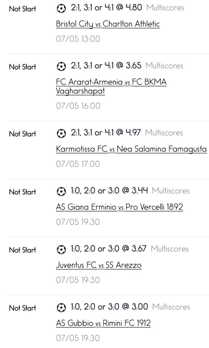 Sportybet Code: | 3FB5473 💷 Priced @ 3,297.89 Events: | MultiScores | WP: 50%