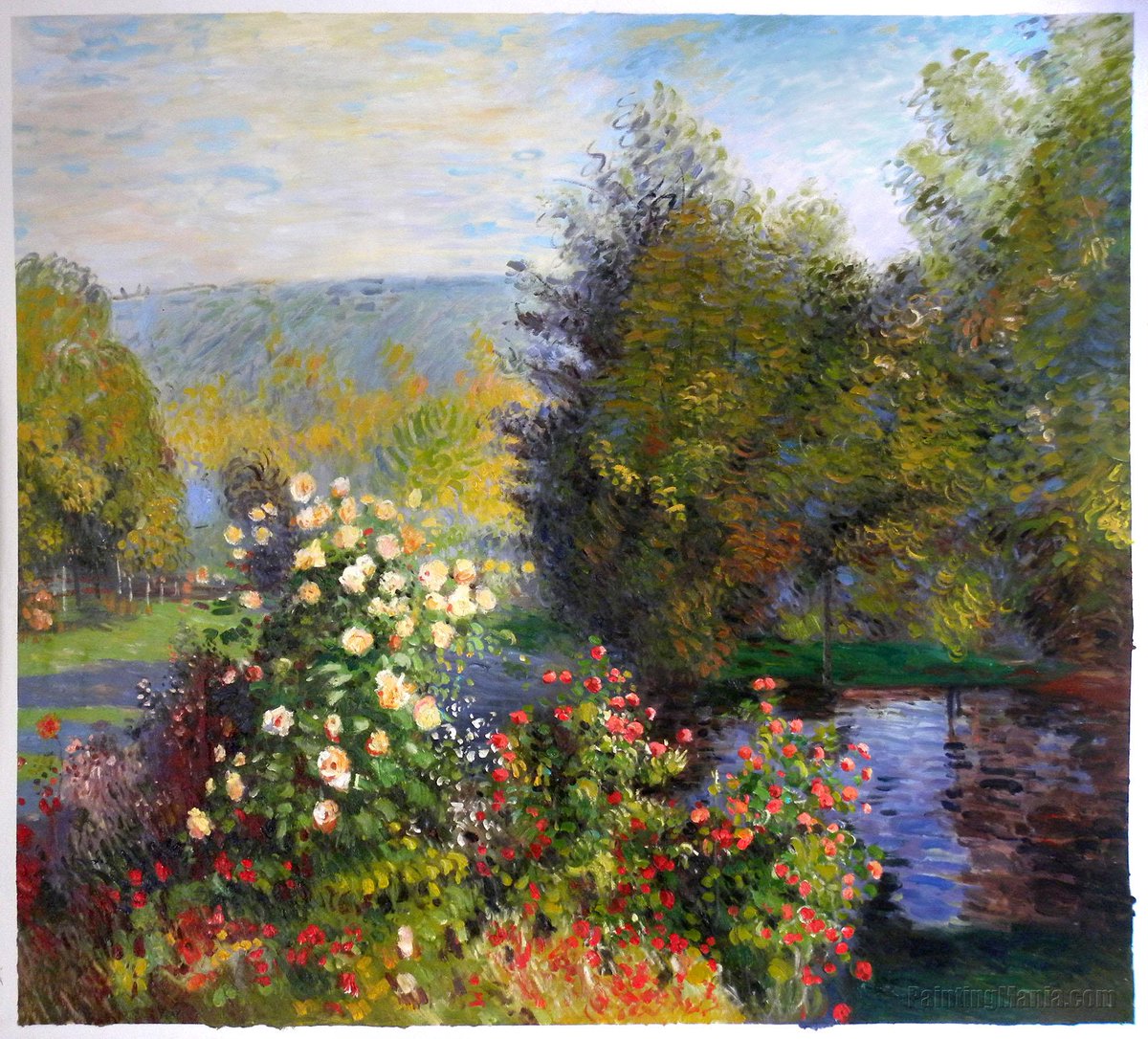 Gli alberi tessono il vento e le rose lo tingono del loro profumo Garcia Lorca #art Monet