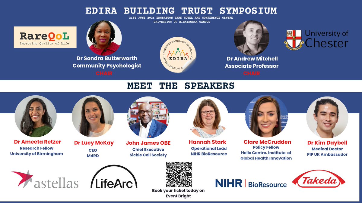 #EDIRA 6 WEEKS TO GO. 
There is a high demand for ticket book yours today.
Follow this link.
lnkd.in/eQpehzeq

#clinicaltrials #patientadvocates #raredisease #equality #equity #diversity #inclusion #research #funding 
#Sponsors