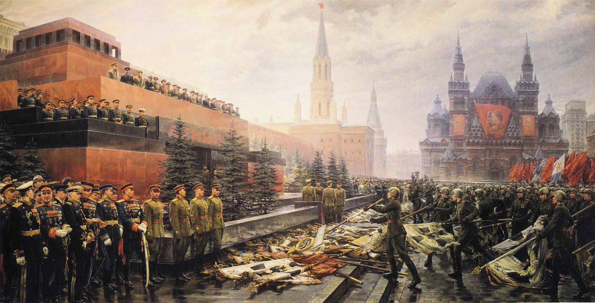 «The triumph of the victorious Motherland», painting by Mykhaylo Khmelko, 1947