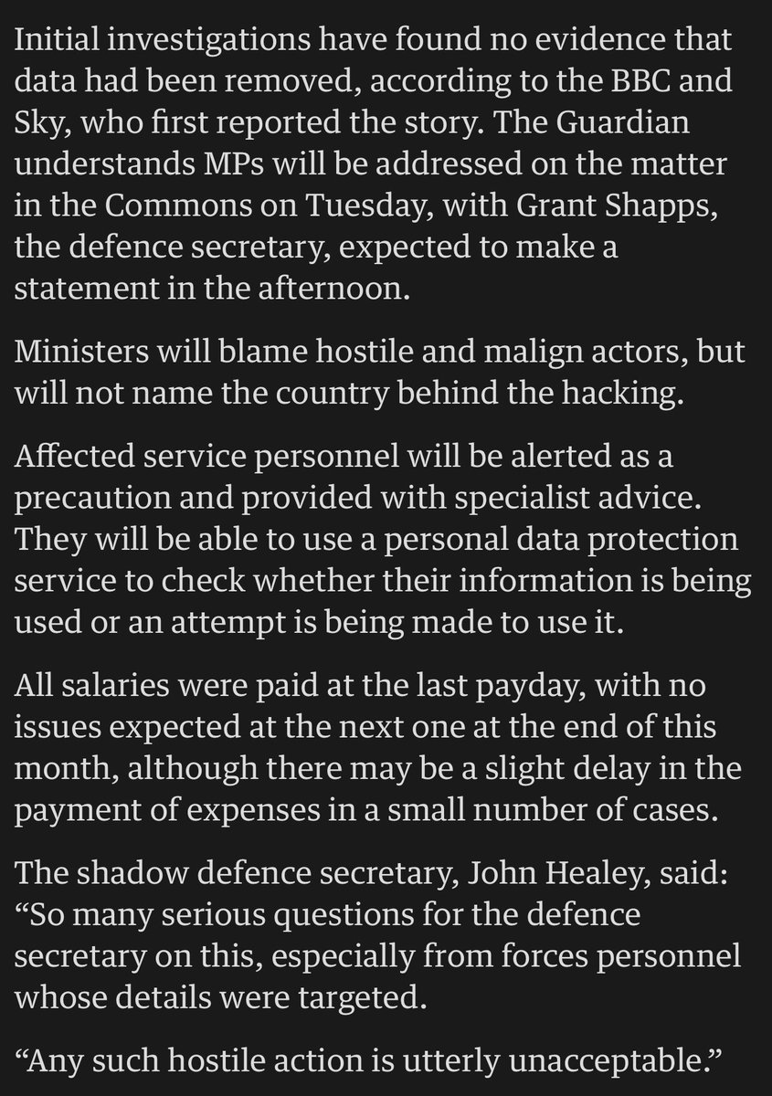 SallyBourliakas's tweet image. #MODhack 
 At 2am this was an attack by Chinese State

Now it’s up in the air who did it

Or its maybe China again

Who knows?

And the Americans were worried about Huwawei getting UK defense and communications contracts back in 2013?!

They didn’t need them to hack into MOD ?!